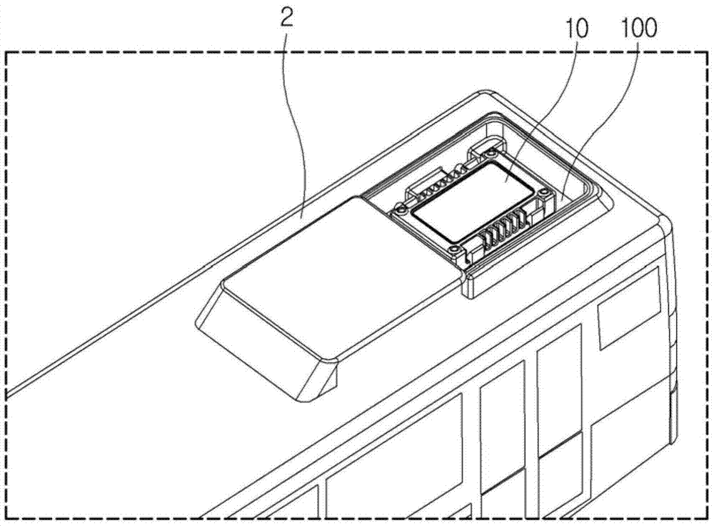 Attach and detach device of battery for electric vehicle