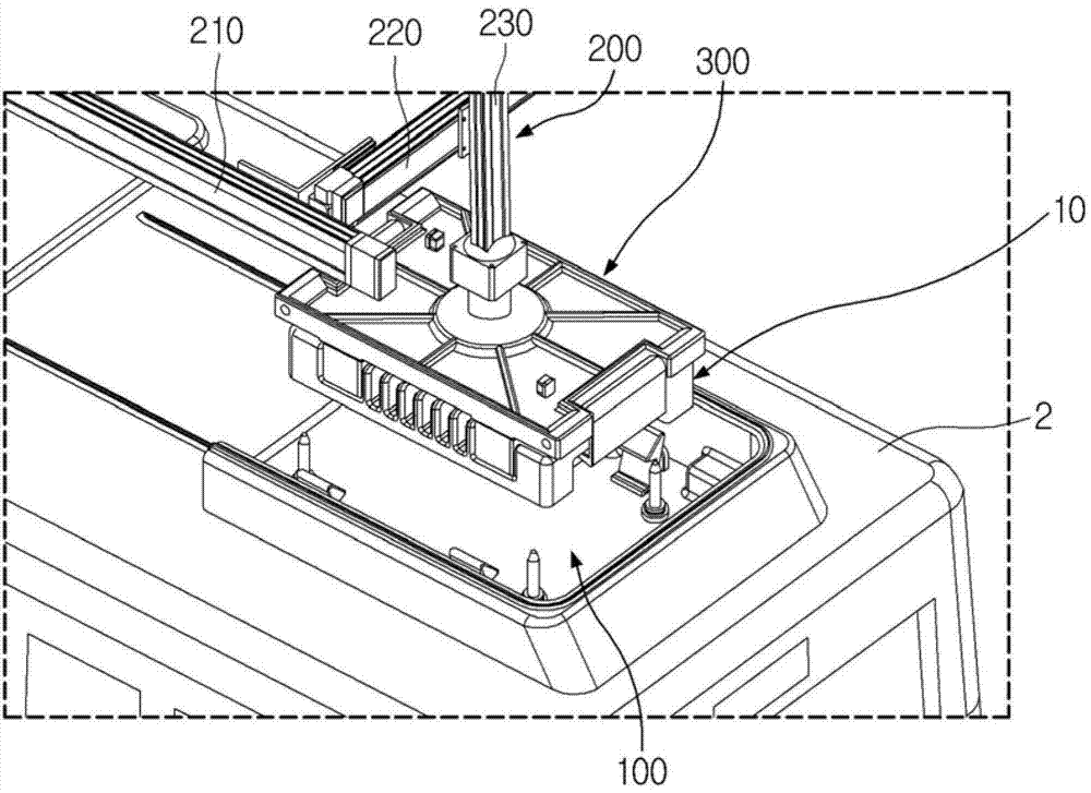 Attach and detach device of battery for electric vehicle