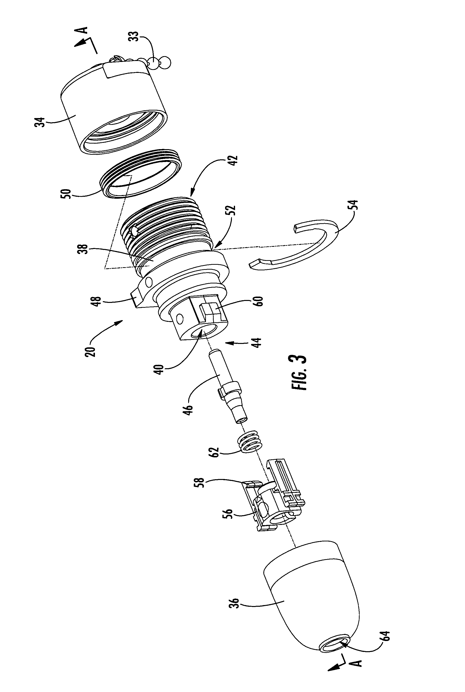 Fiber optic receptacle and plug assemblies with alignment and keying features