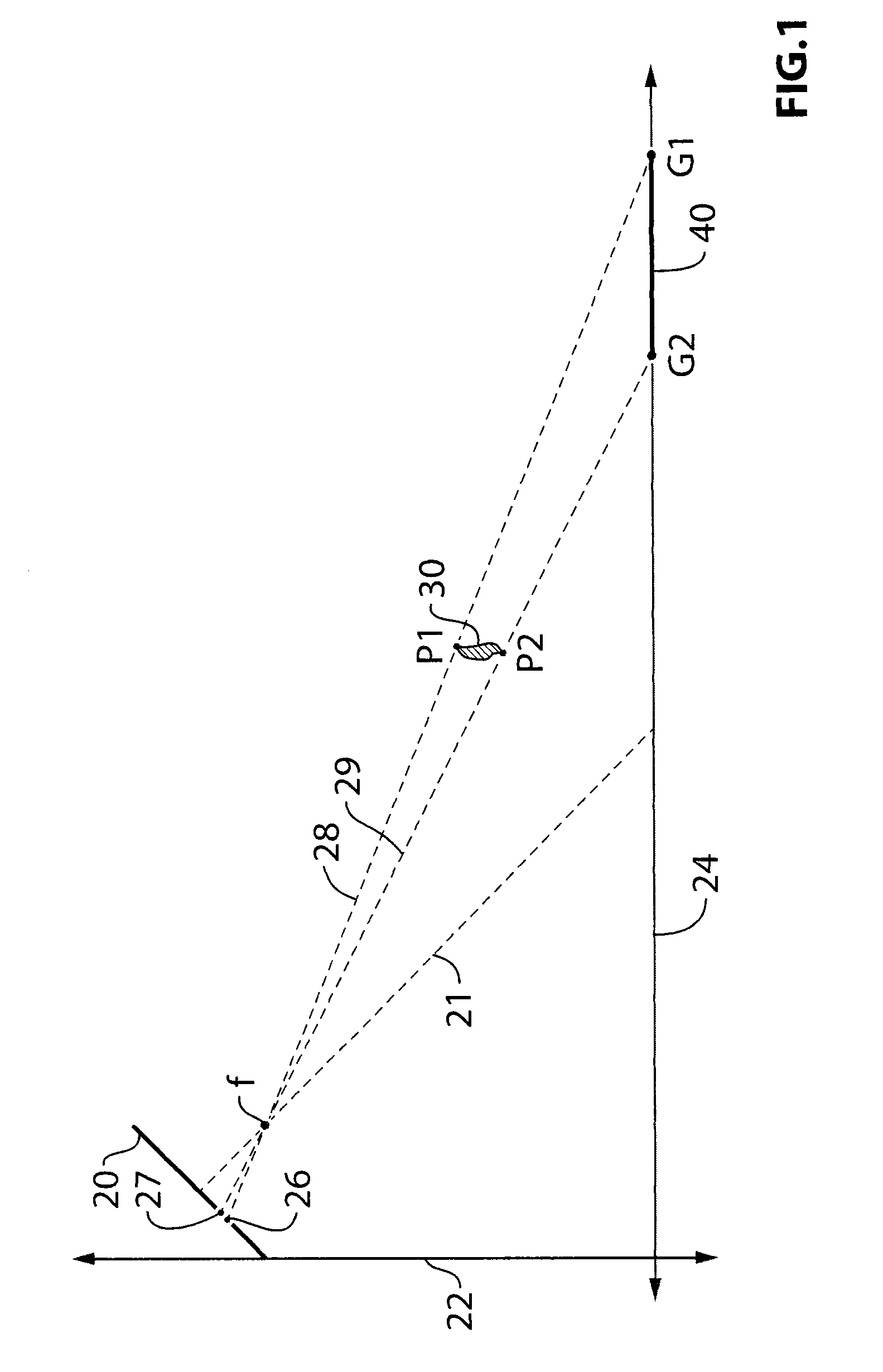 Image processing method for detecting objects using relative motion