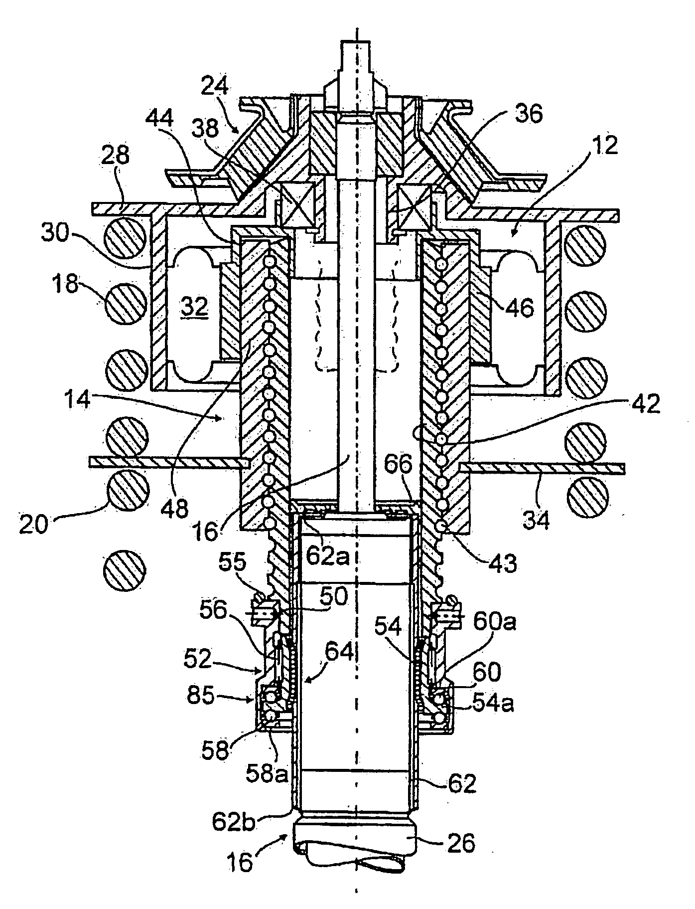 Strut for a Wheel Suspension of Motor Vehicles