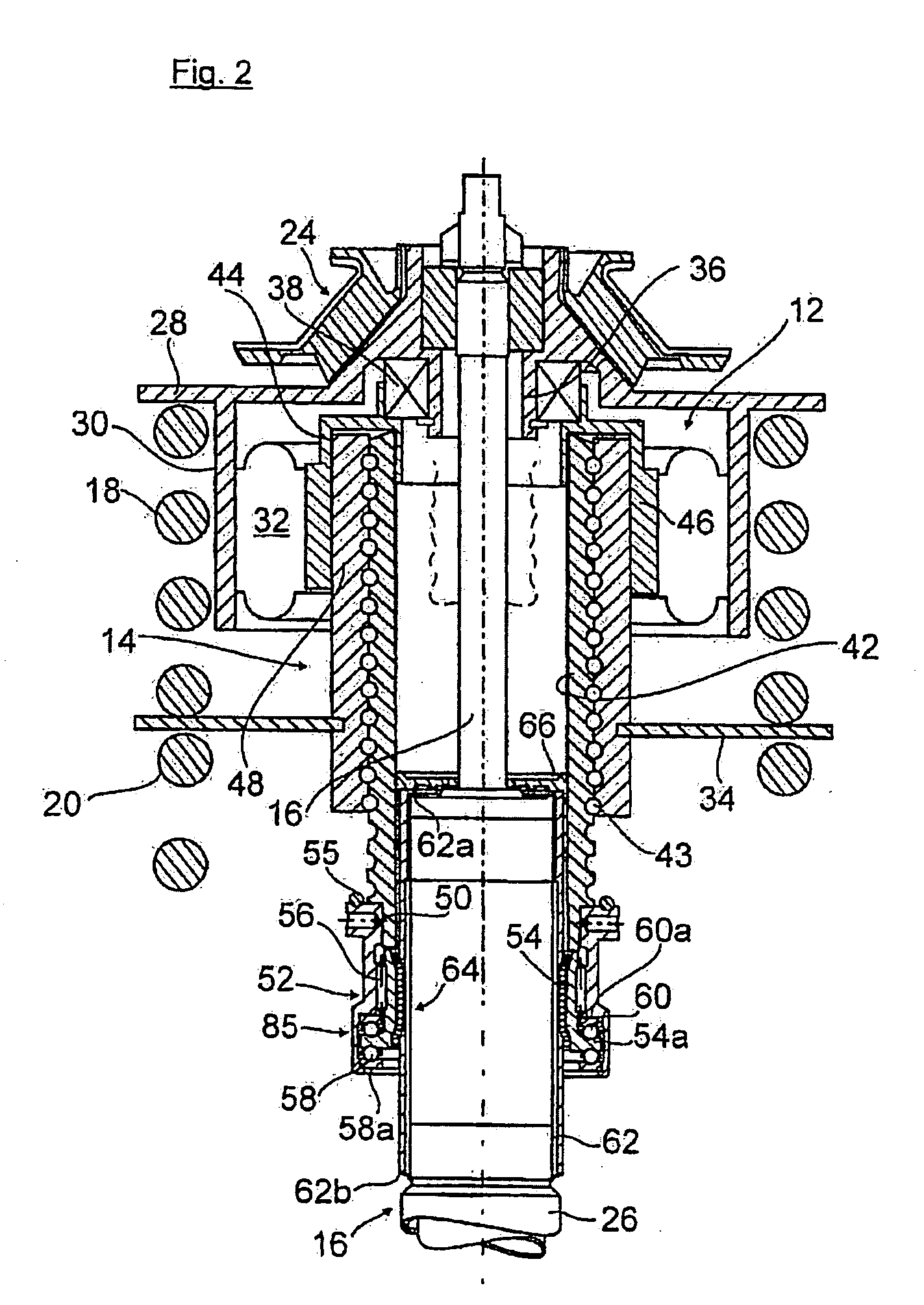 Strut for a Wheel Suspension of Motor Vehicles