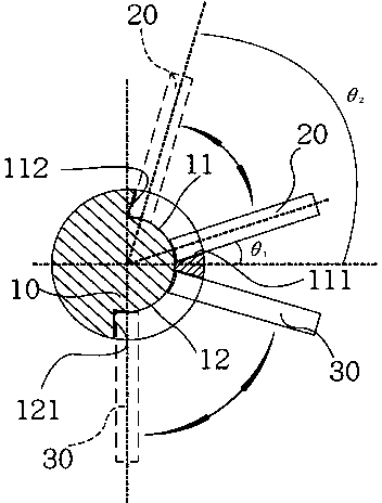 Windmill blade structure capable of altering actuated blade area automatically