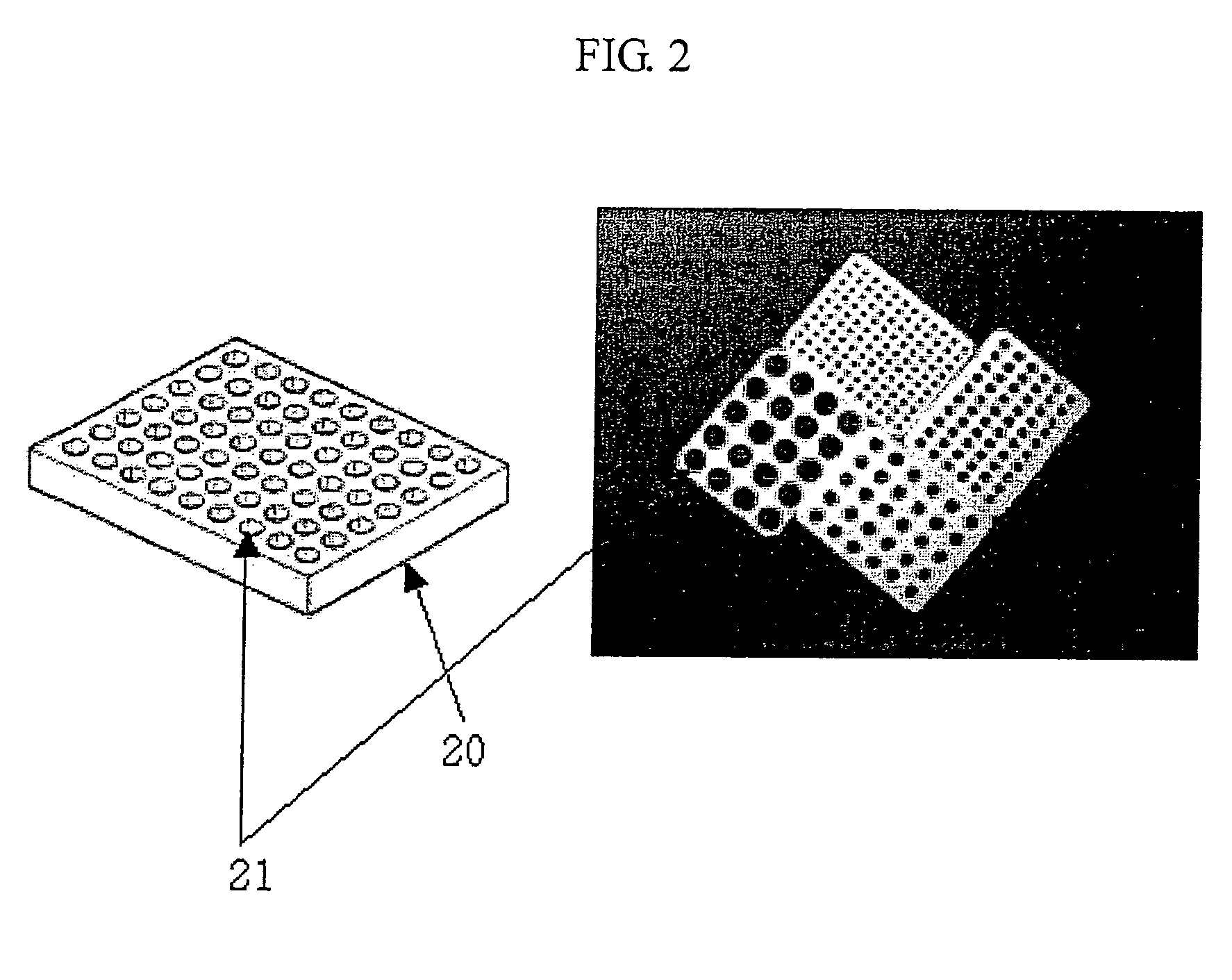 Recipient block and method for preparation thereof