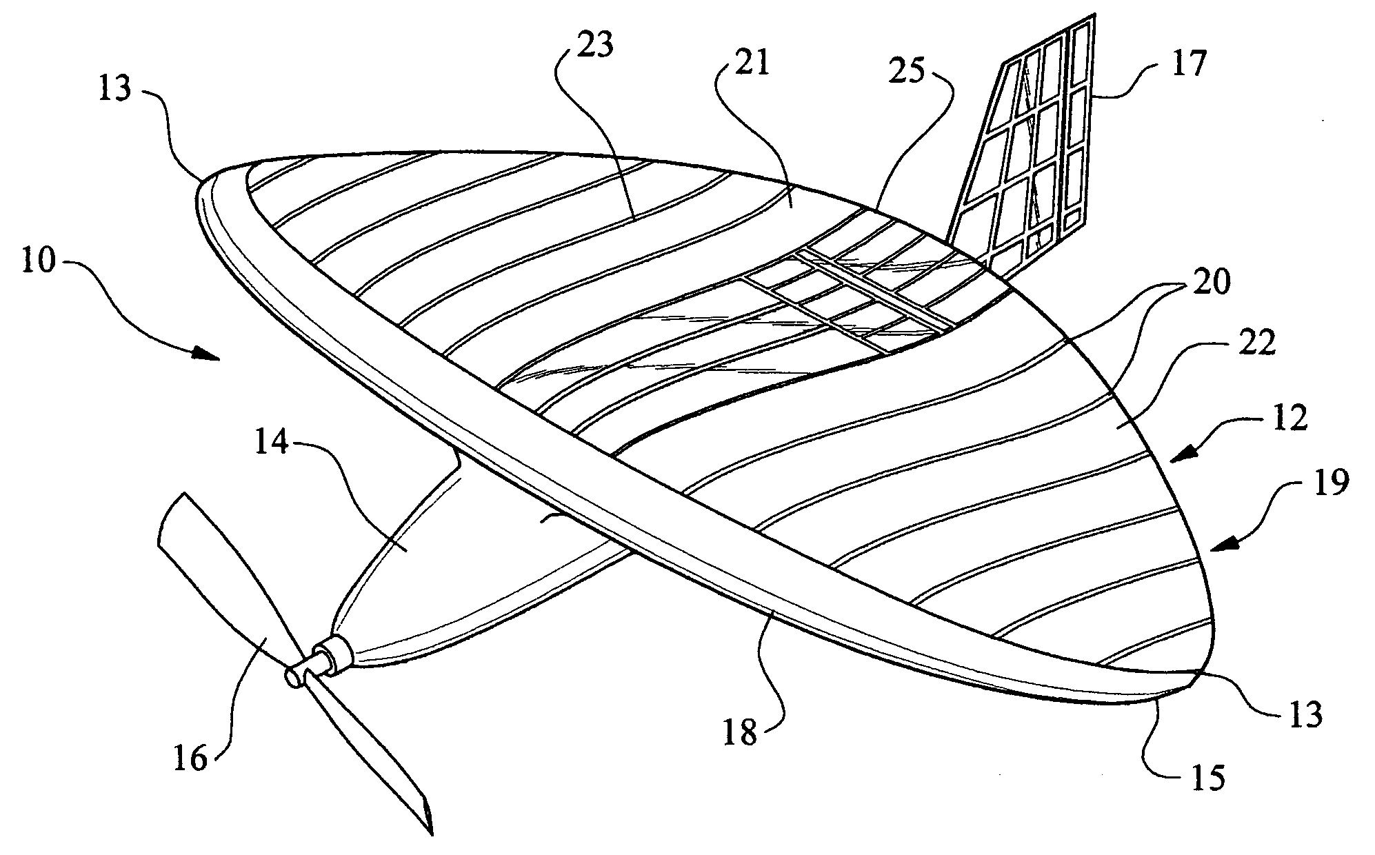 Bendable wing for micro air vehicle