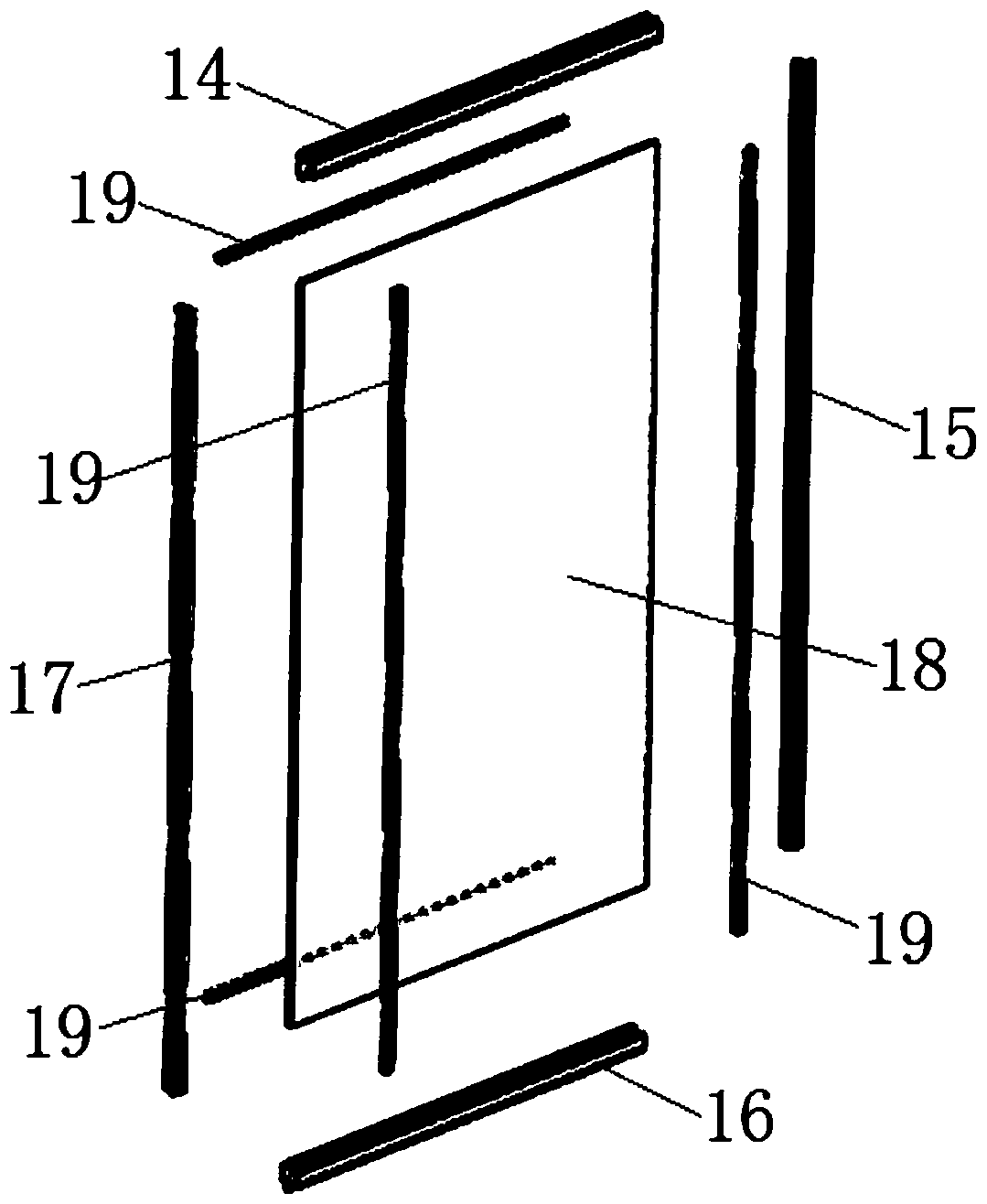 An elevator shaft frame and its installation method