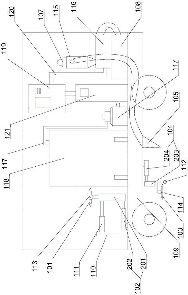 Highway greening pruning equipment and sweeper