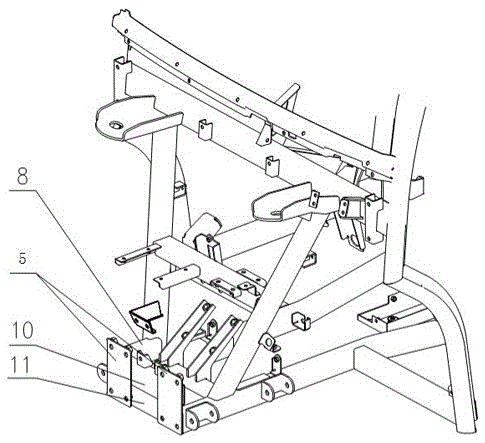 Front anti-collision structure of four-wheeler frame