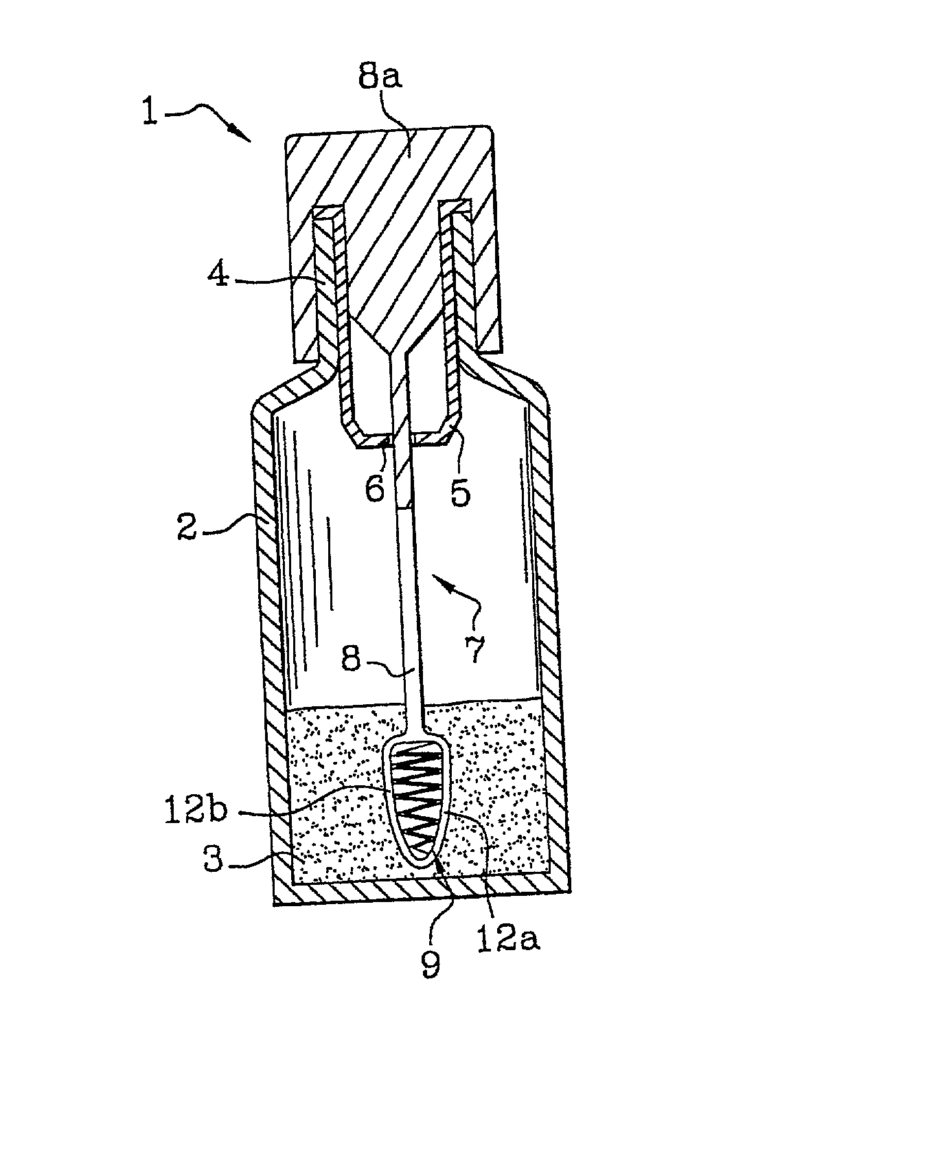 Device for applying a substance to the eyelashes or the eyebrows