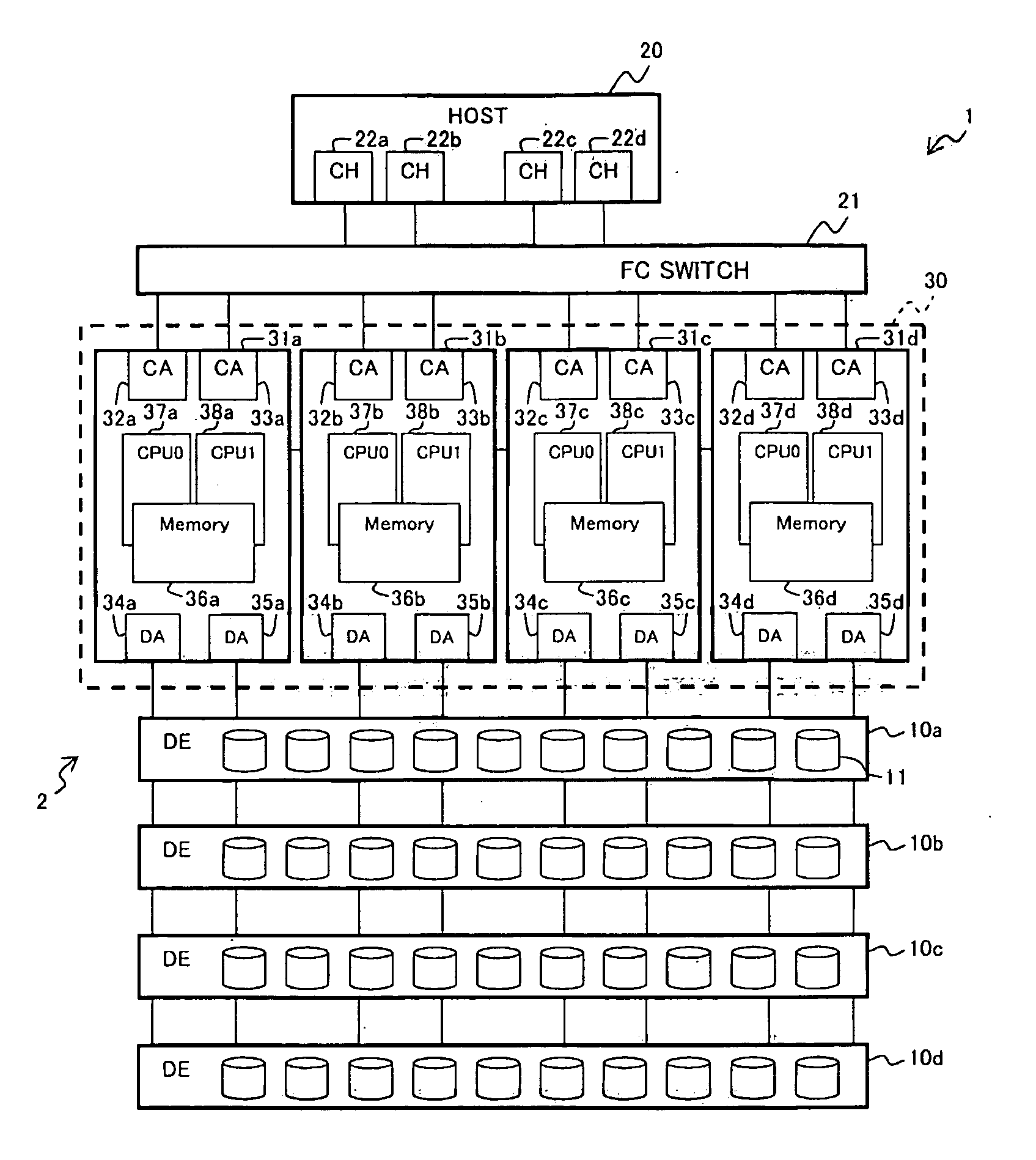 Control apparatus, storage system, and memory controlling method