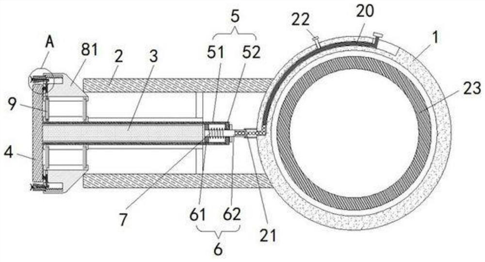 A pericardial effusion positioning and deriving mechanism