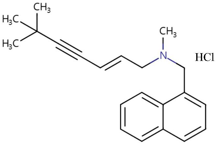 Terbinaphthol hydrochloride gel and preparation method thereof