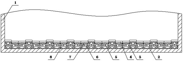 Anti-freezing device at bottom of coal gondola car carriage