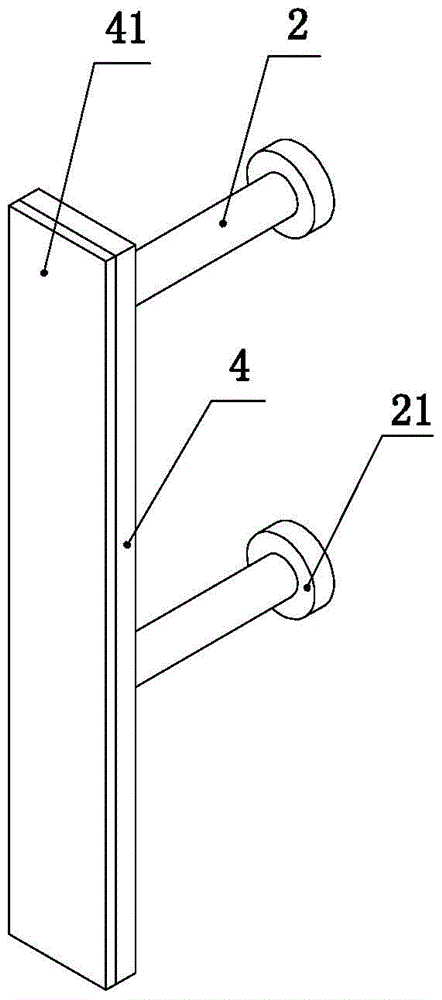 A jig for removing air bubbles in glass crevices