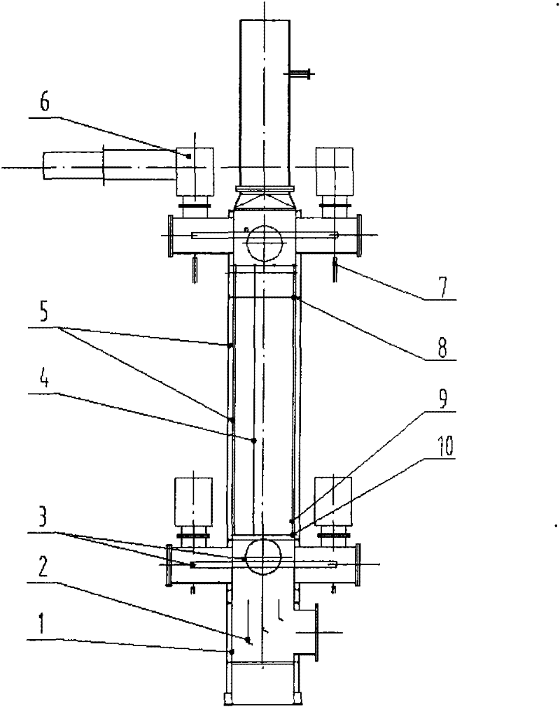 Device and process for homogenizing fabric dust collecting electrode surface water film