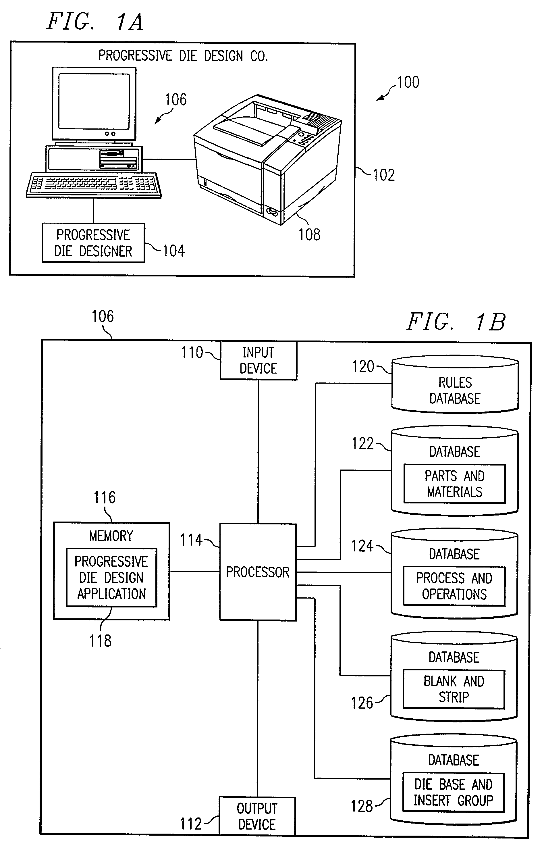 Computer-aided progressive die design system and method