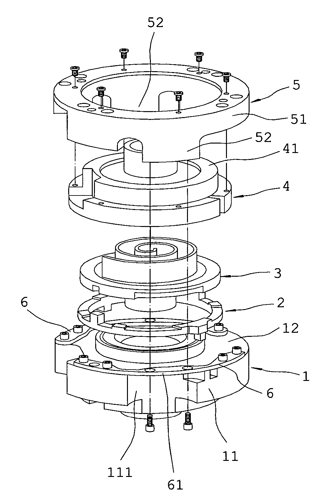 Scroll apparatus with an axial gap control function