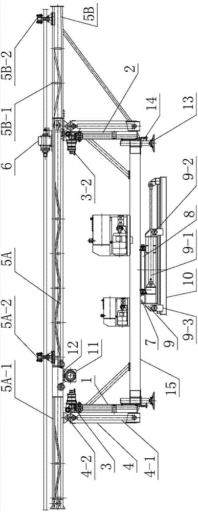 Special drilling machine for horizontal rotary spraying construction