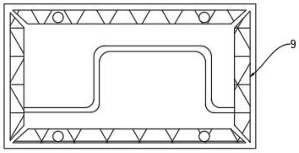 Stamping process of double-folded-edge back plate structure