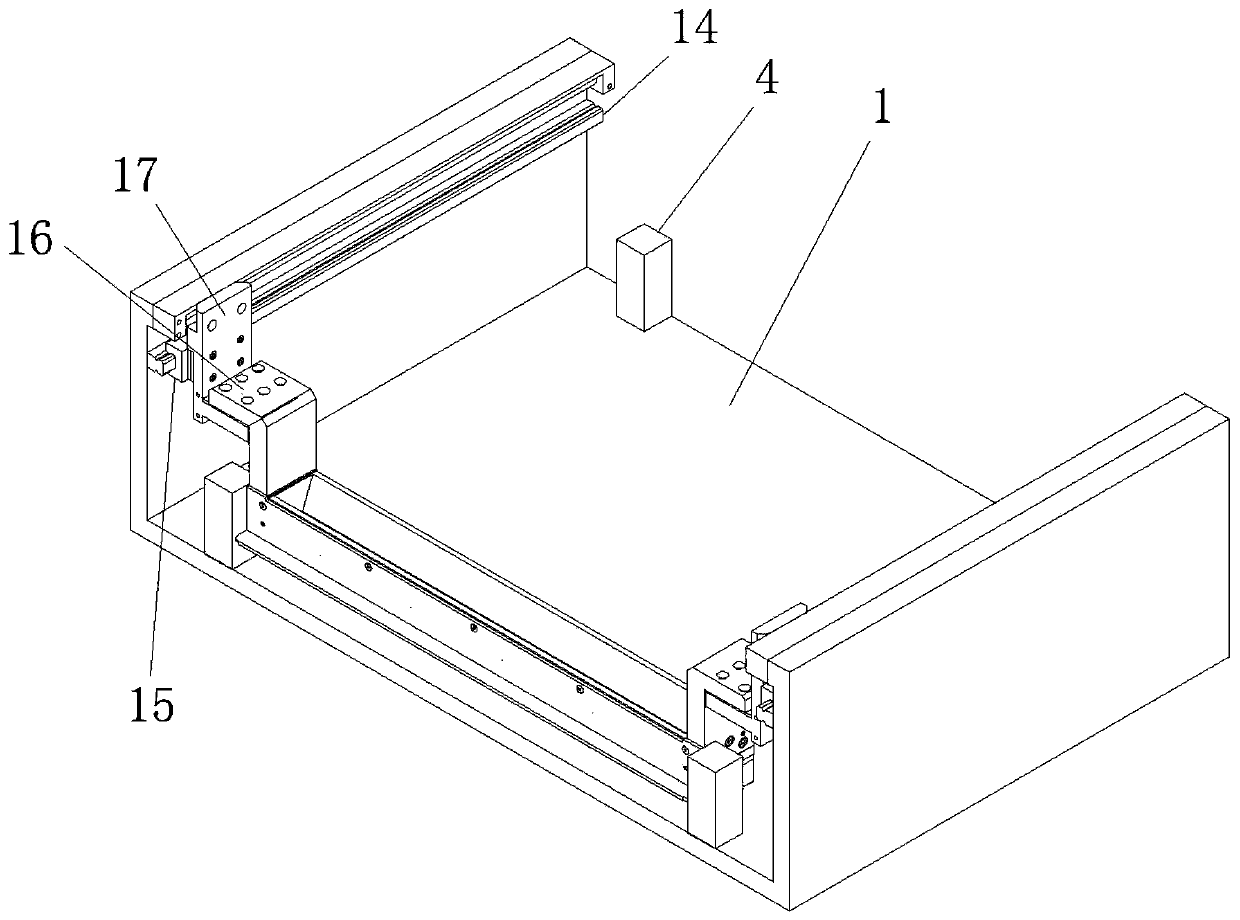 Powder falling and powder spreading device for additive manufacturing equipment