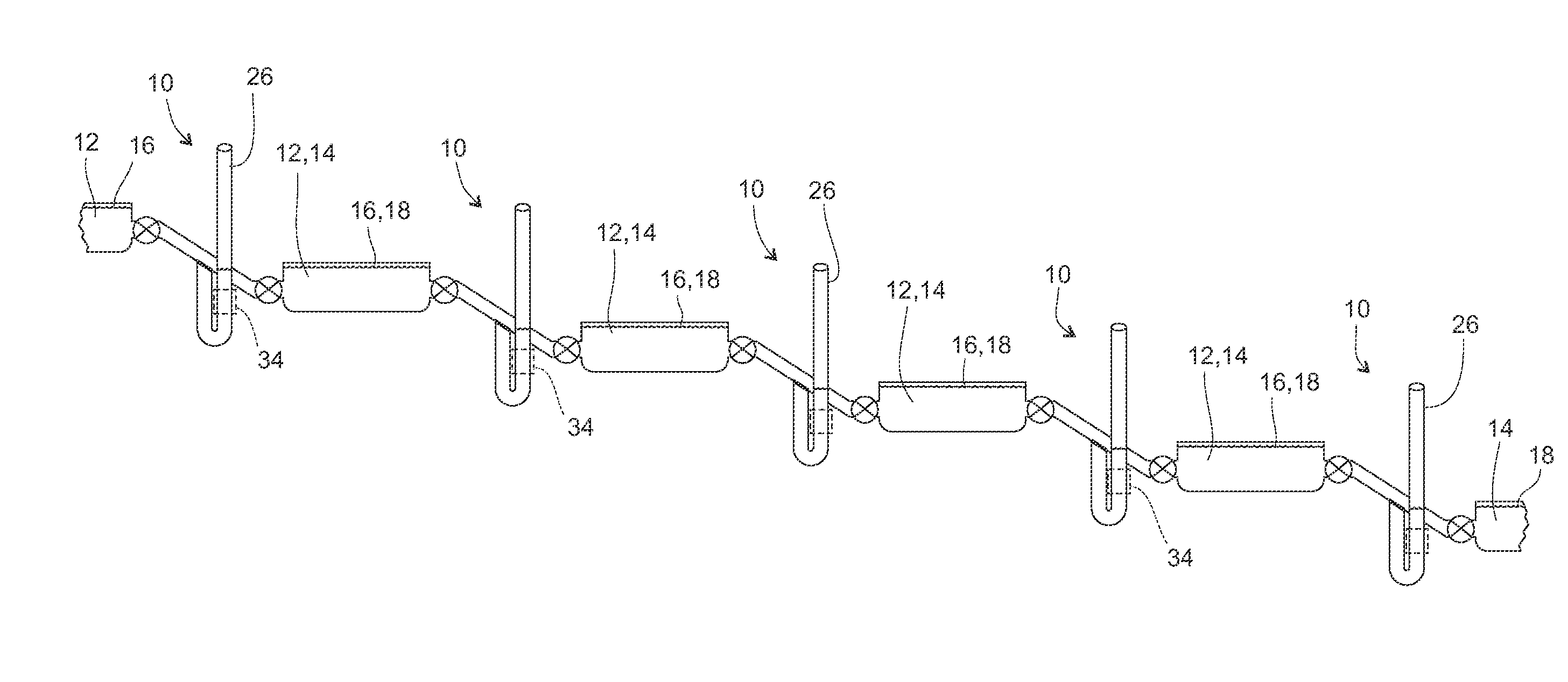 Fish passage apparatus with flow restriction and method
