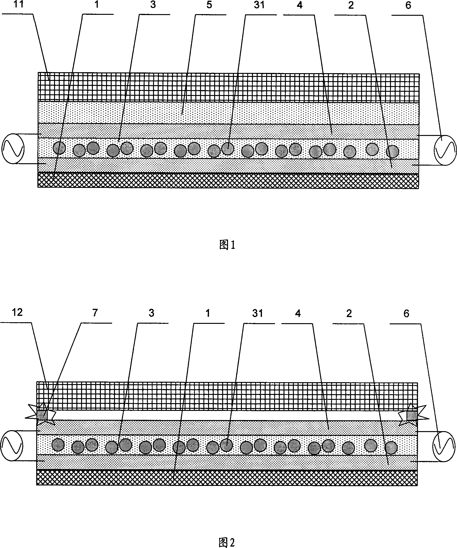 Flat panel display device with heating structure
