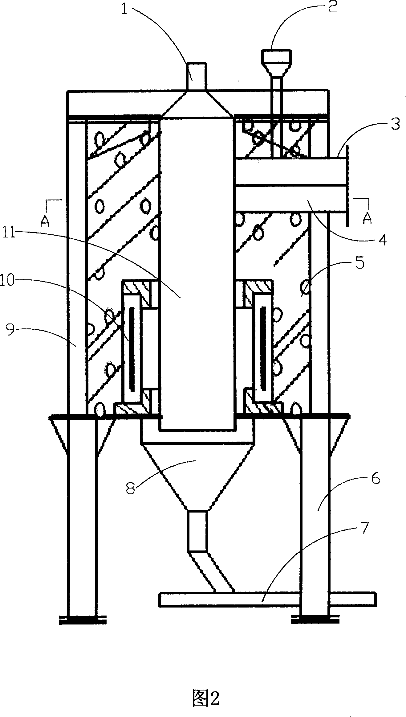 Process for making dilation vitrified microbead and rotary floating dilation vitrification furnace