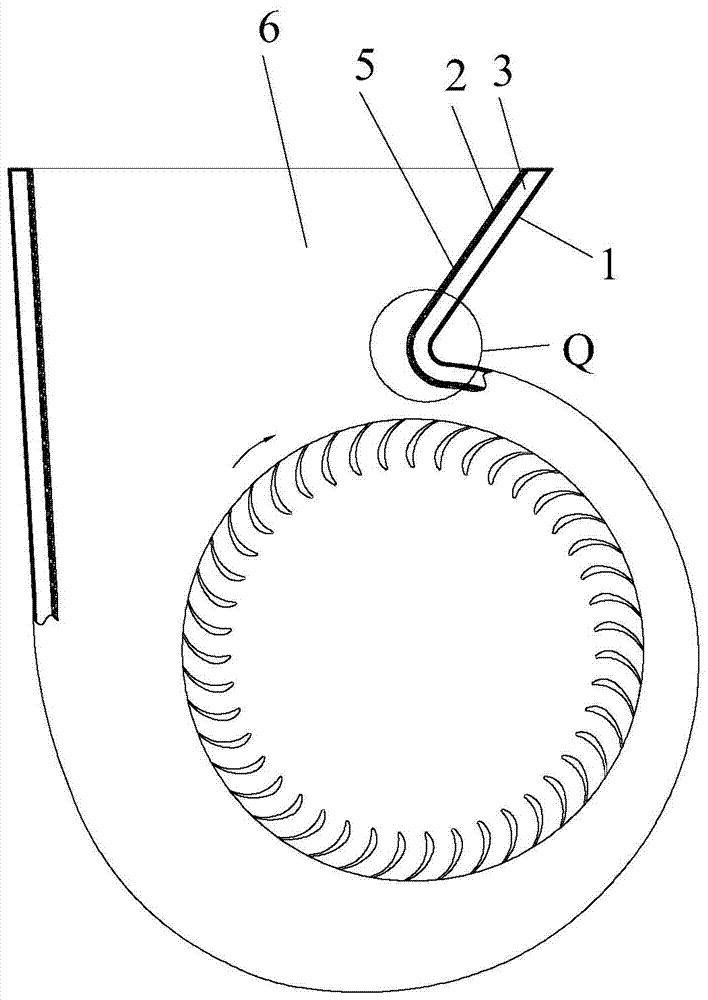 Volute and fan including the volute