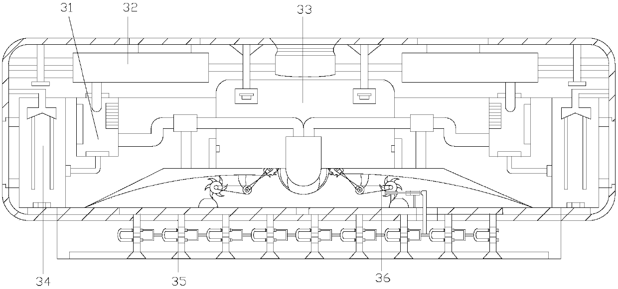 Dust-collecting robot structure