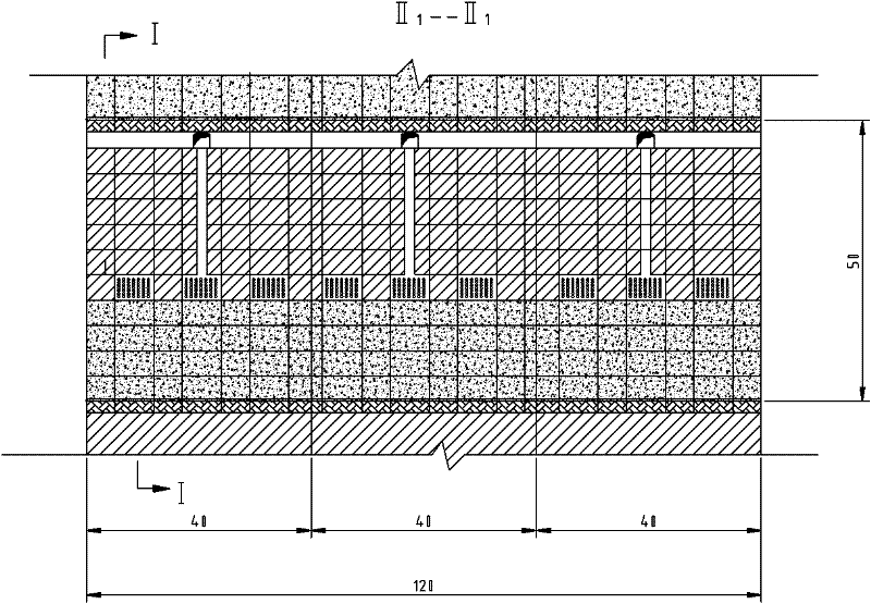 Stepped non-pillar continuous filling mining method for deep well super high large breaking ore body panel