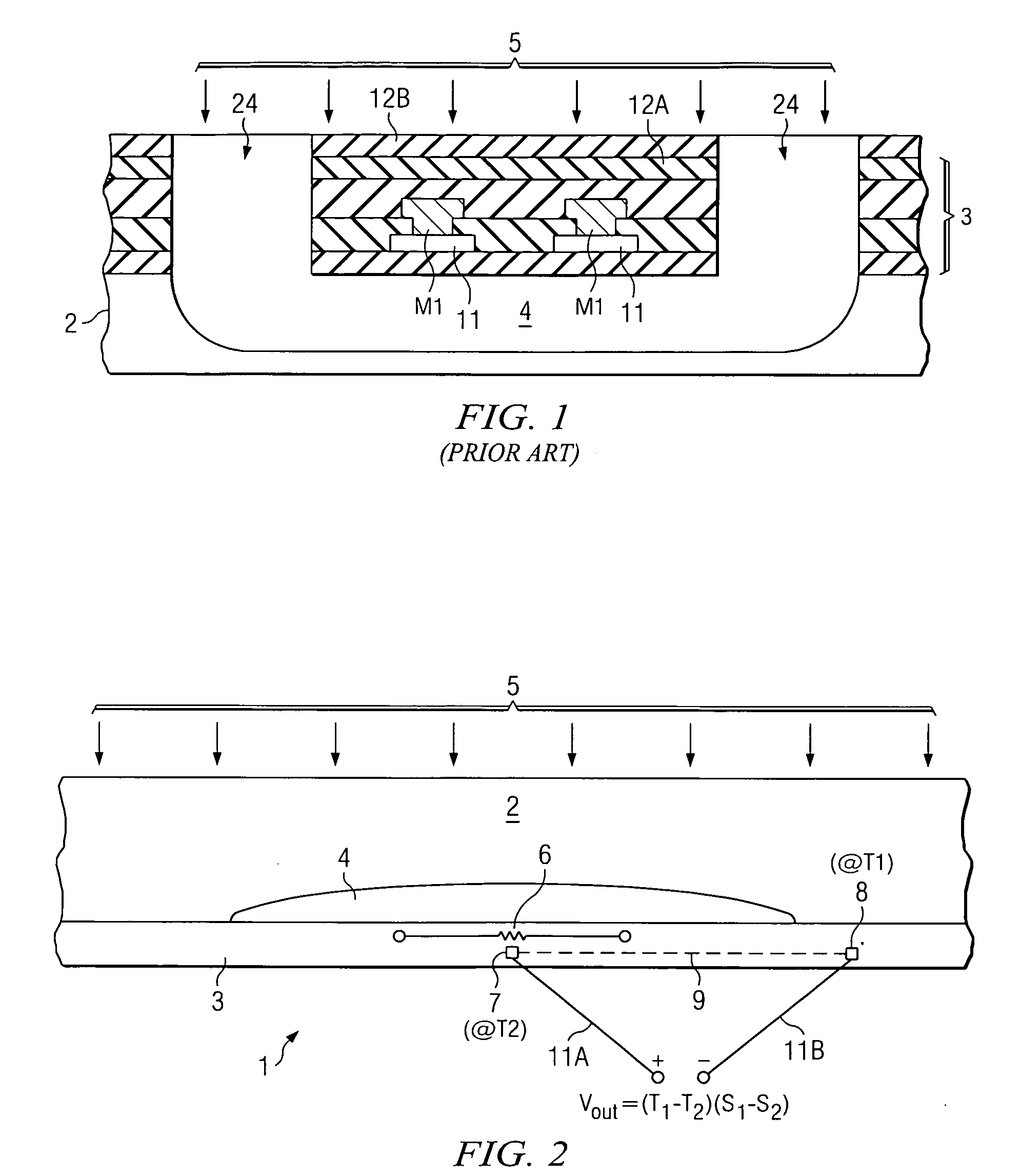 Infrared sensor structure and method