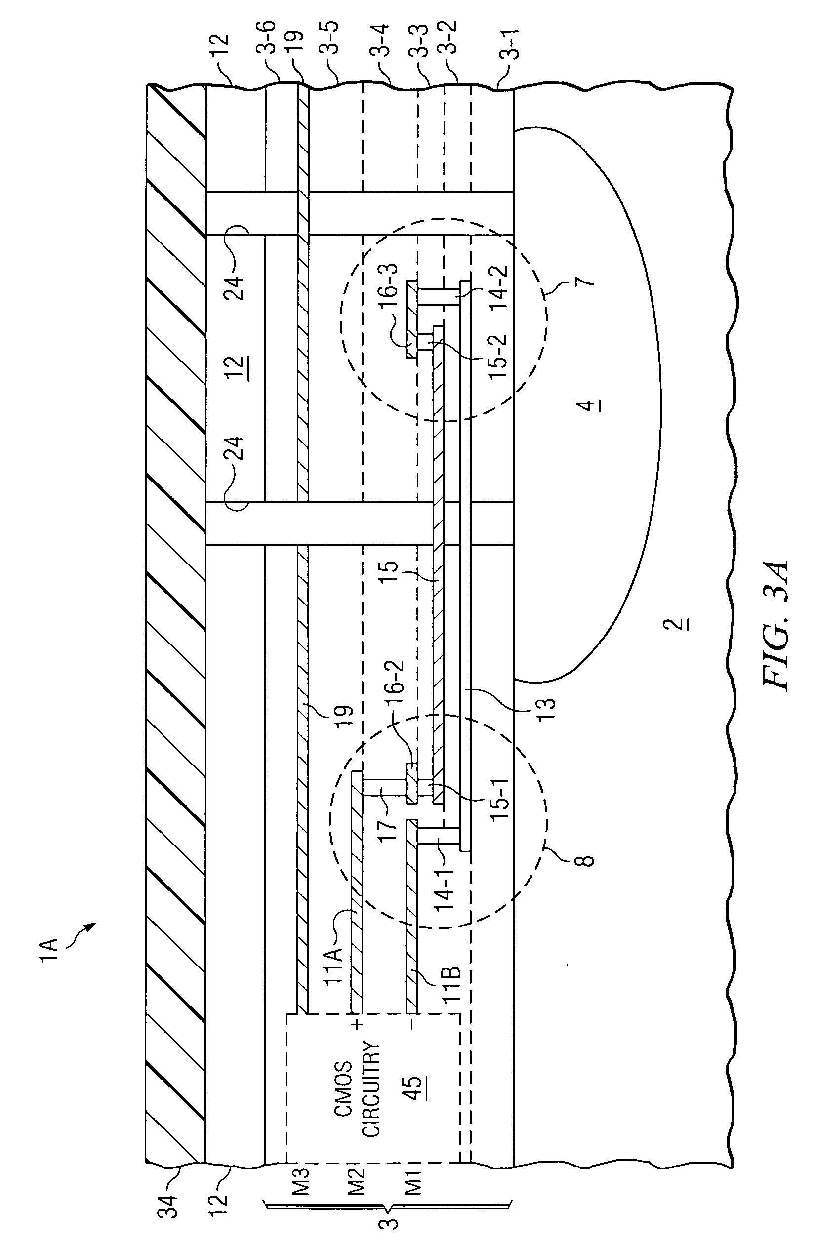 Infrared sensor structure and method