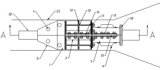 Centralized positioning protection device for submarine cable