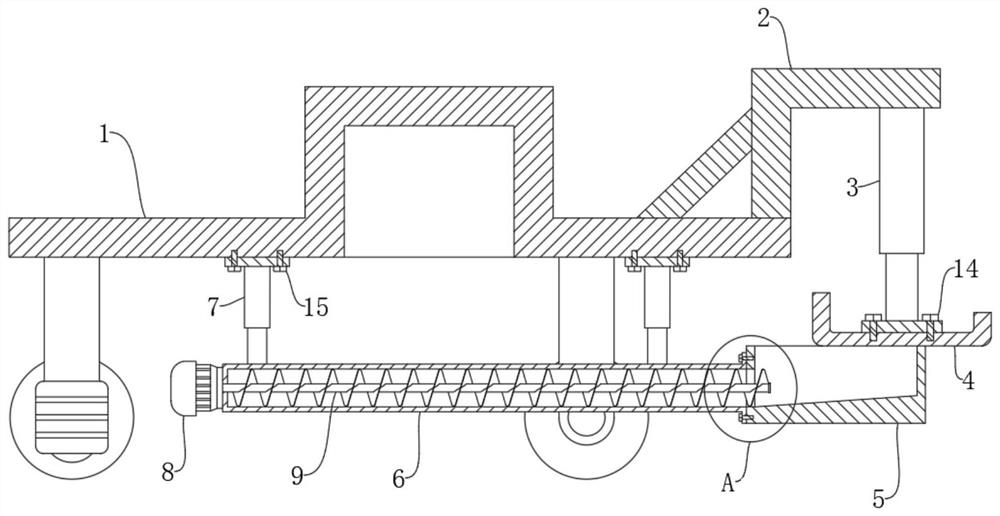 Device for municipal road structure layer construction