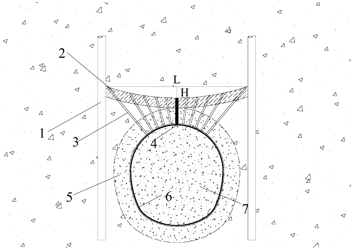 Synchronous tunnel grouting and drainage construction method for controlling ground heaving