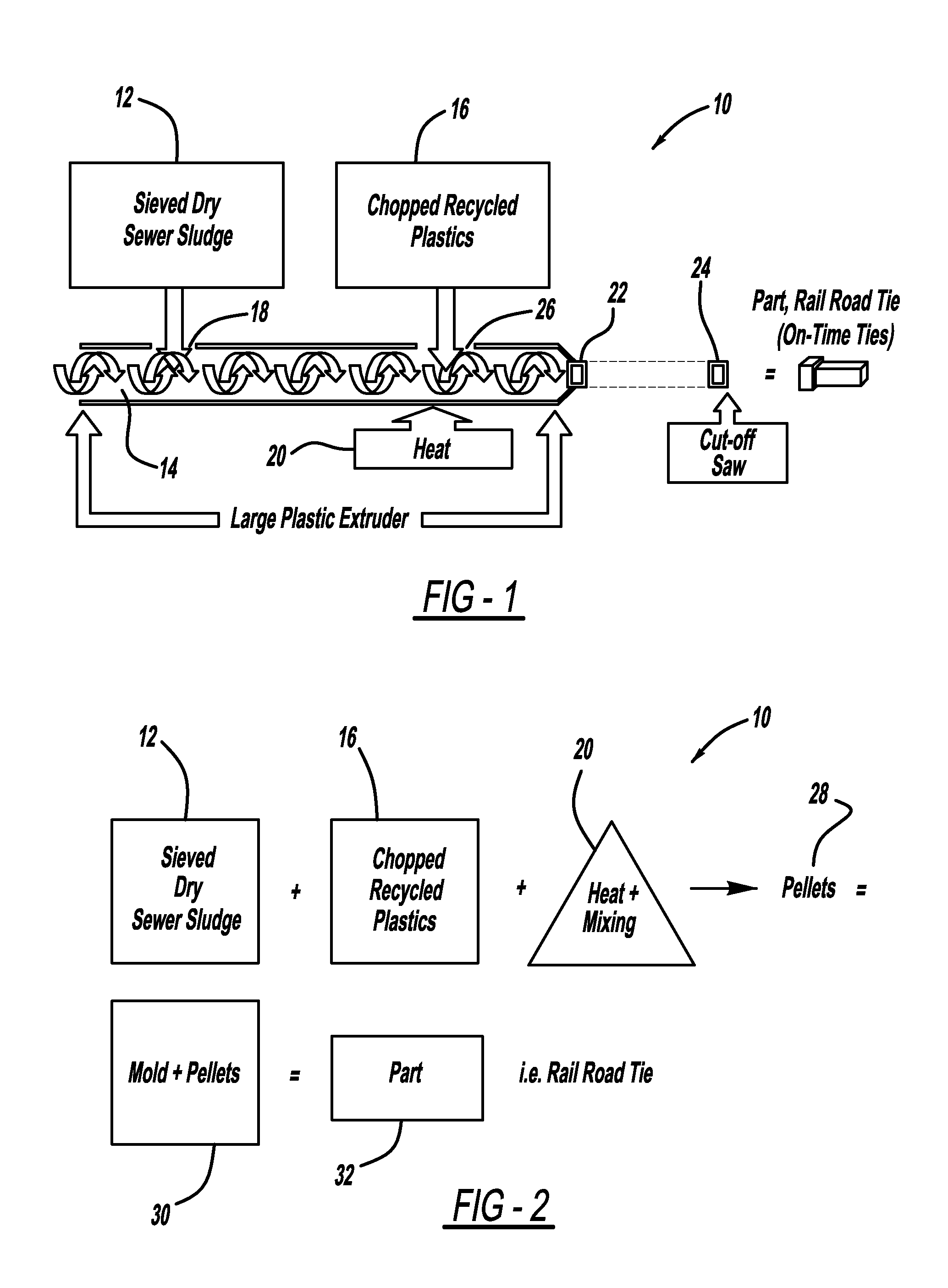 Method of making structural members using waste and recycled plastics