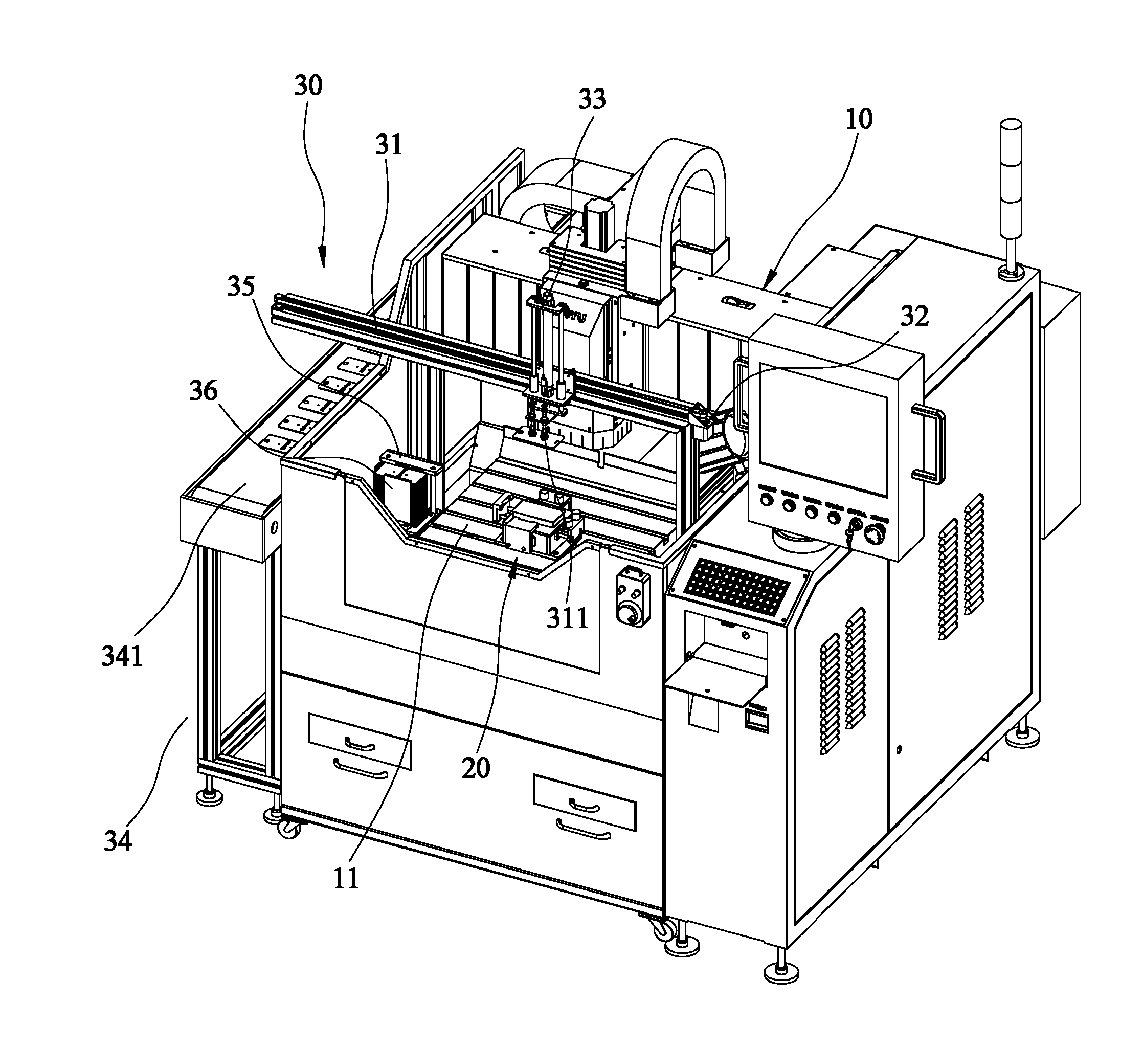 Fine-engraving machine capable of loading and unloading automatically
