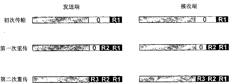 Method for carrying out data transmission using the low-density parity check code
