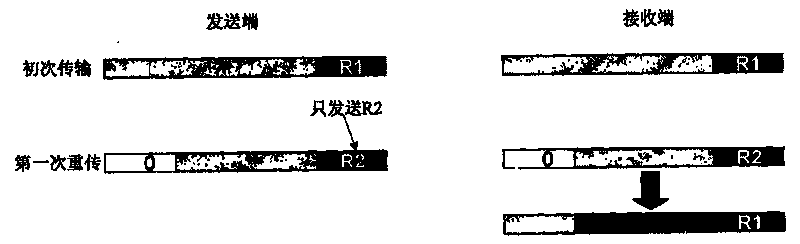 Method for carrying out data transmission using the low-density parity check code