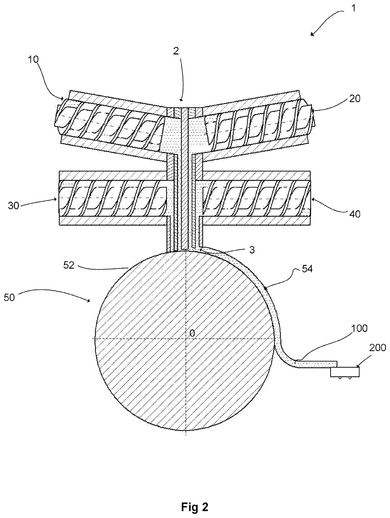 Coextrusion machine for elastomeric compounds, and method for manufacturing a profiled element strip