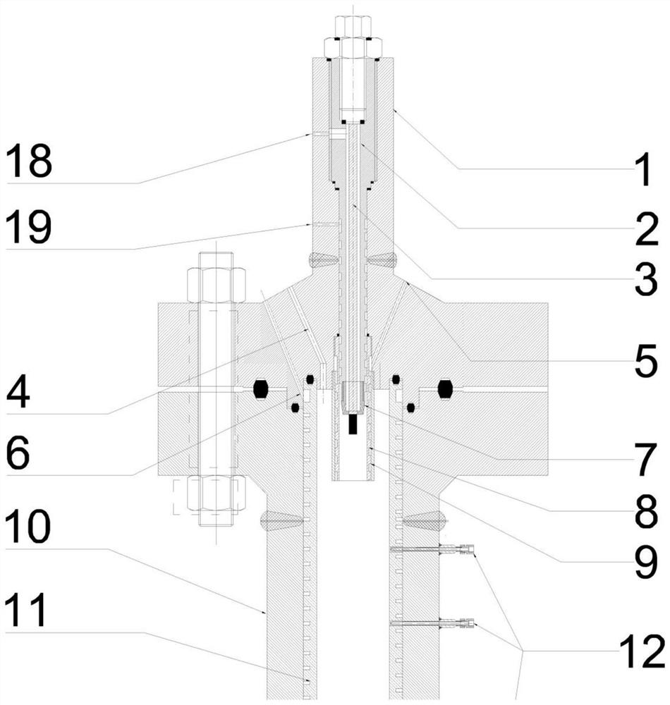 A forced ignition type supercritical hydrothermal combustion device