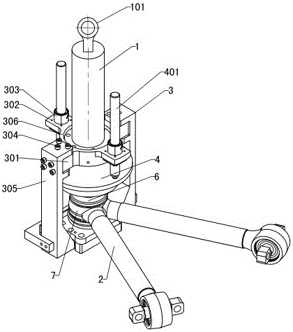 A kind of movable V-shaped thrust rod sealing cover crimping machine and its processing method