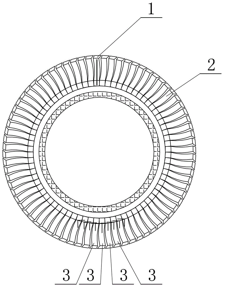 Balancing method for bacterial type looped blade roots and blades