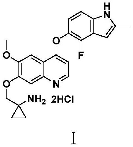 Anlotinib hydrochloride intermediate and preparation method of Anlotinib hydrochloride