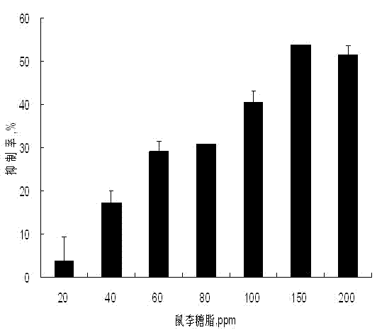 Application of rhamnolipid as biological pesticide and biological insecticide