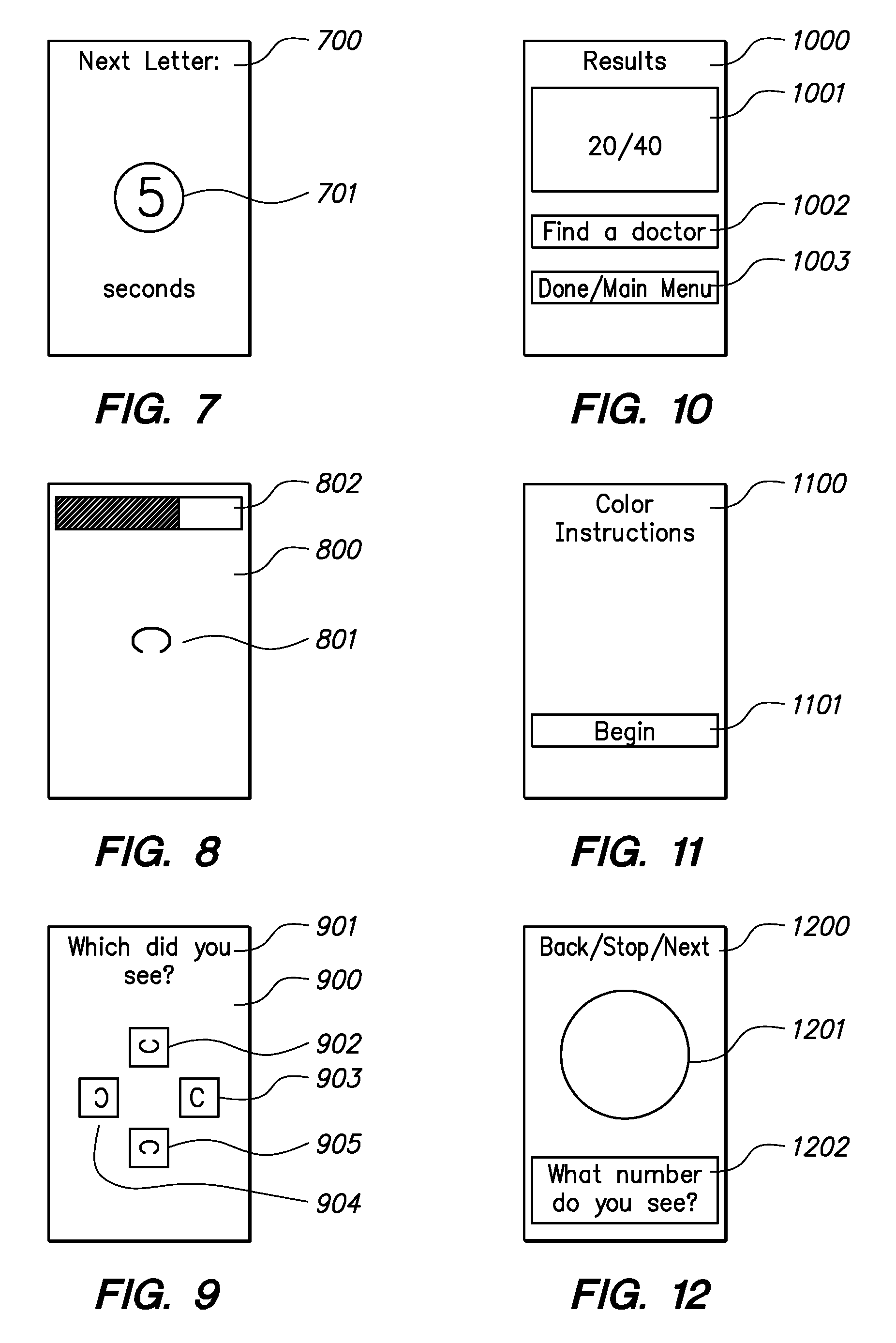 Method and system for self-administering a visual examination using a mobile computing device