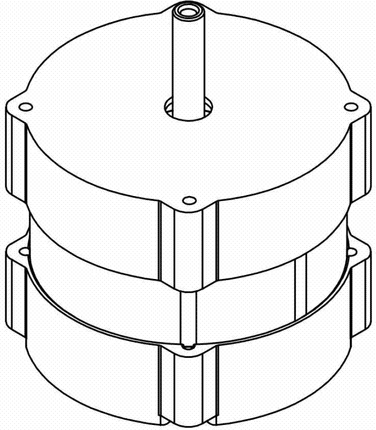 Structure of rotor of three-phase permanent-magnet synchronous motor