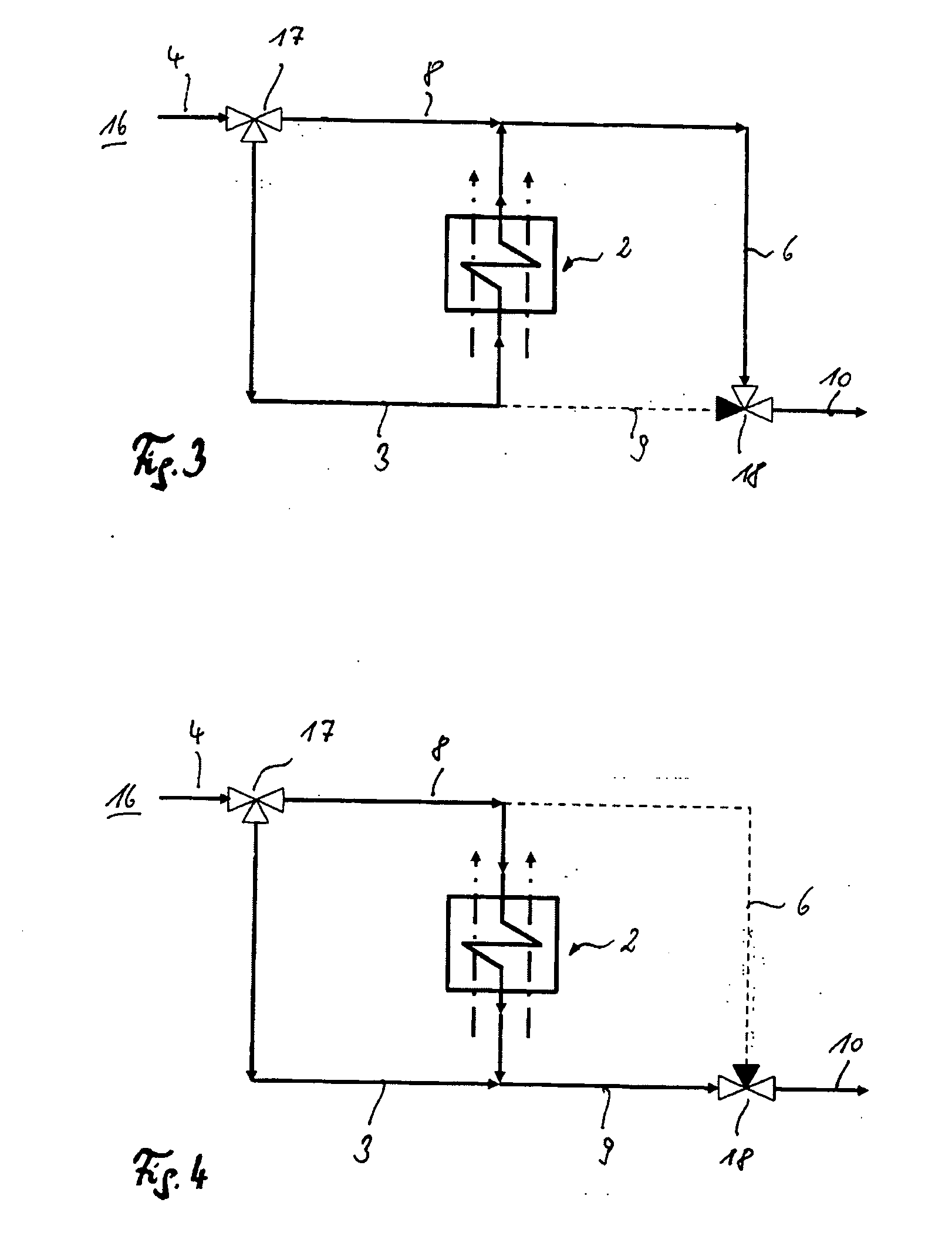 Device with a heat exchanger and method for operating a heat exchanger of a steam generating plant