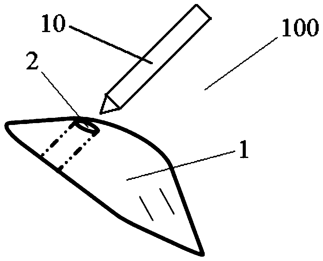 Manufacturing device and manufacturing method of grip aid for pen