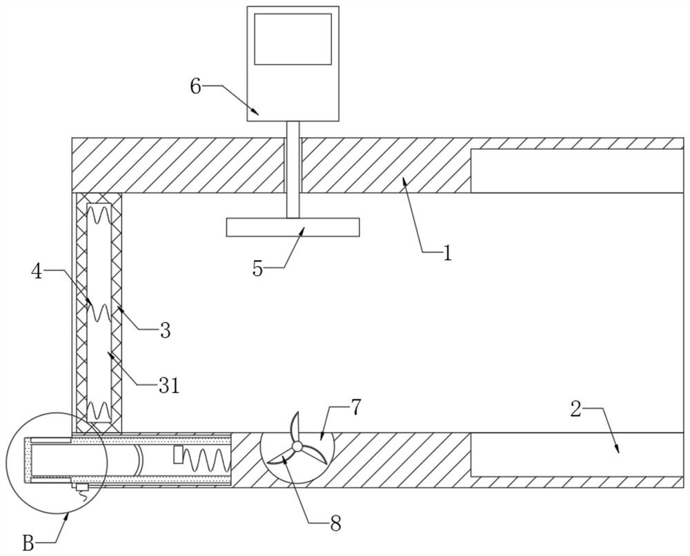 Detection device for expressway electromechanical equipment